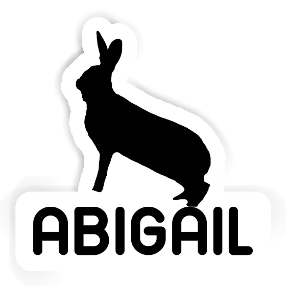 Abigail Sticker Rabbit Laptop Image