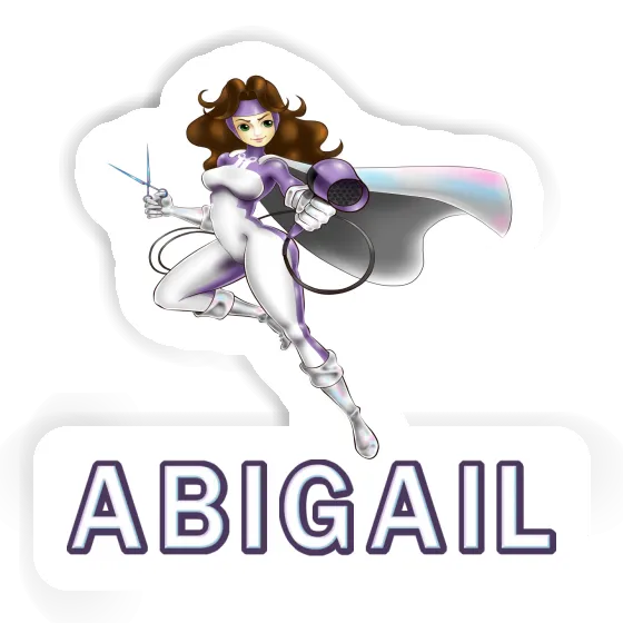 Abigail Sticker Hairdresser Laptop Image