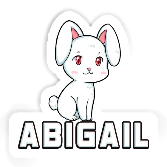 Rabbit Sticker Abigail Laptop Image