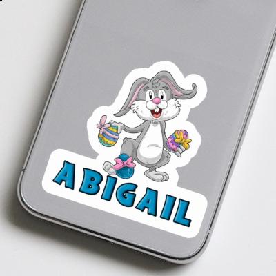 Easter Bunny Sticker Abigail Laptop Image