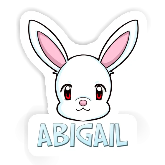 Abigail Sticker Hare Laptop Image