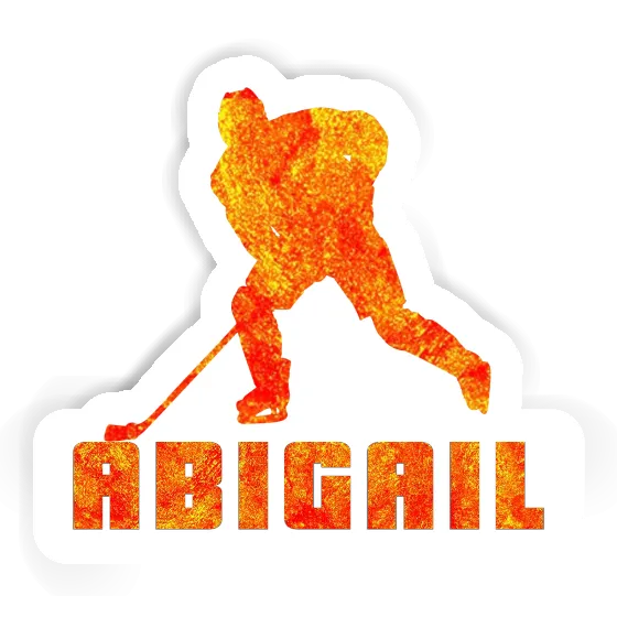 Sticker Abigail Hockey Player Notebook Image