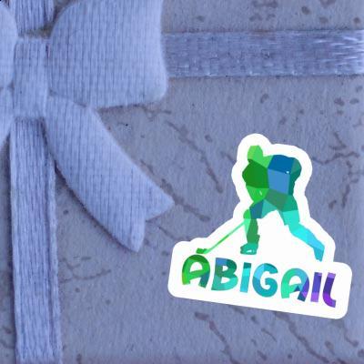 Sticker Abigail Hockey Player Notebook Image