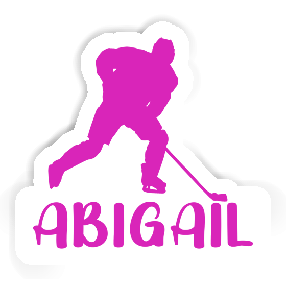 Abigail Sticker Eishockeyspielerin Laptop Image