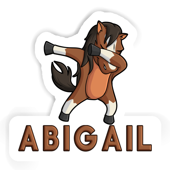 Dabbing Horse Sticker Abigail Notebook Image