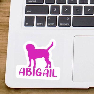 Dog Sticker Abigail Laptop Image