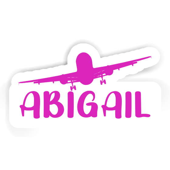 Airplane Sticker Abigail Notebook Image