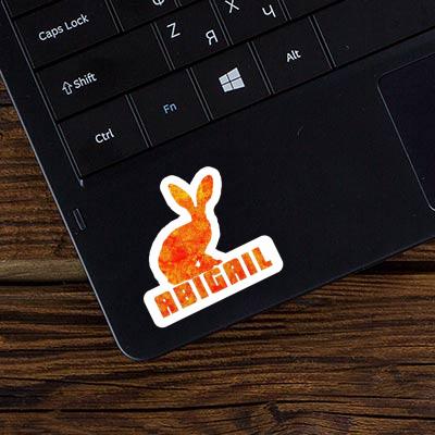 Rabbit Sticker Abigail Laptop Image