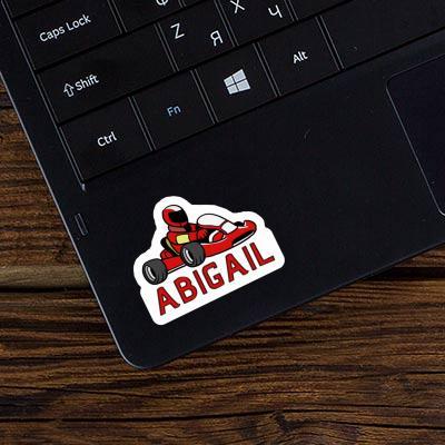 Kart Driver Sticker Abigail Laptop Image