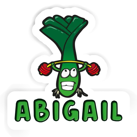 Abigail Sticker Weight Lifter Laptop Image