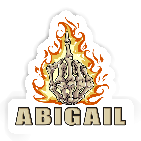 Abigail Sticker Middlefinger Image