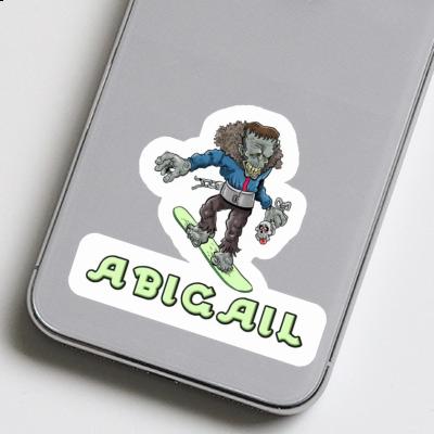 Autocollant Abigail Snowboardeur Laptop Image