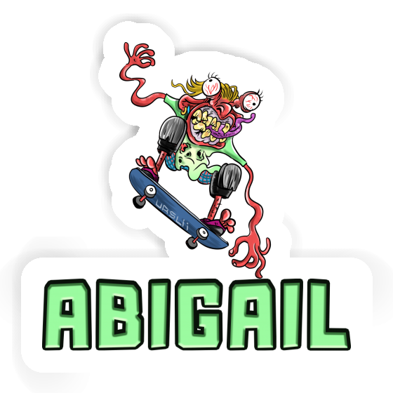 Sticker Skateboarder Abigail Laptop Image