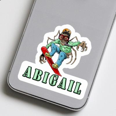 Abigail Autocollant Snowboardeur Laptop Image