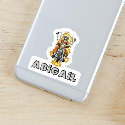 Sticker Motorcycle Rider Abigail Laptop Image