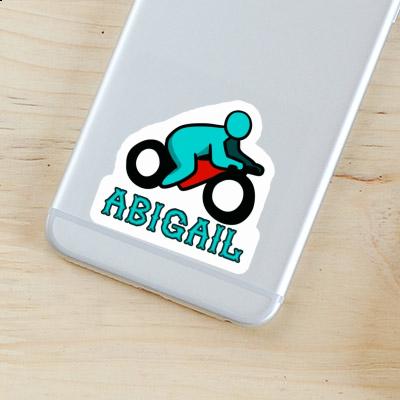 Abigail Sticker Motorbike Driver Laptop Image