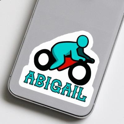 Motorradfahrer Aufkleber Abigail Notebook Image