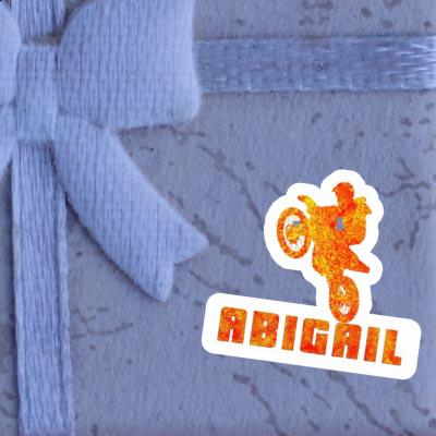 Sticker Motocross Rider Abigail Notebook Image