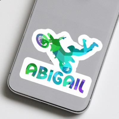 Motocross Rider Sticker Abigail Notebook Image