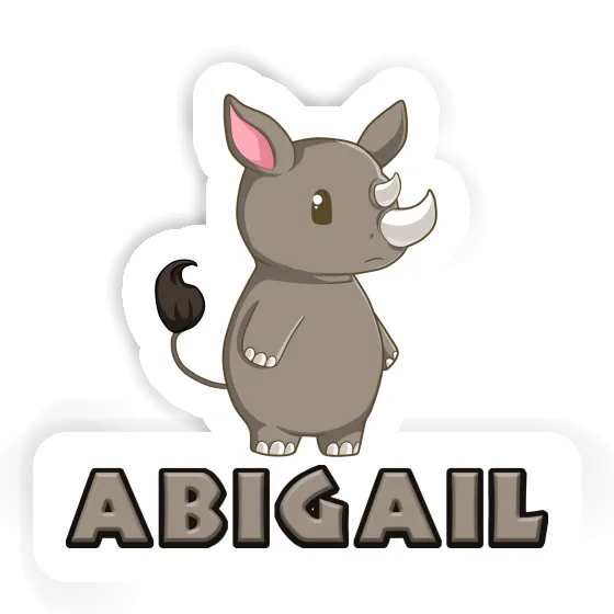 Abigail Sticker Rhino Laptop Image