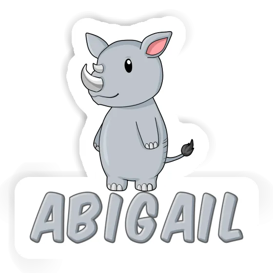 Abigail Sticker Rhinoceros Laptop Image