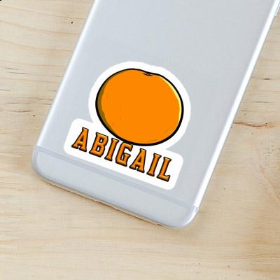 Autocollant Orange Abigail Laptop Image