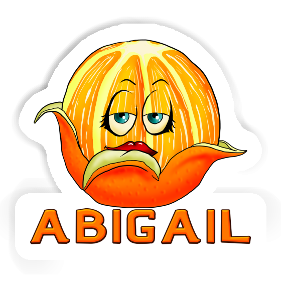 Abigail Aufkleber Orange Image