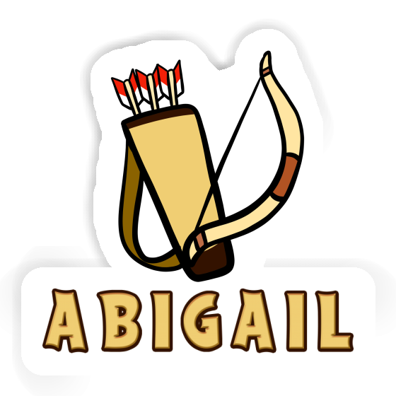 Sticker Abigail Arrow Bow Notebook Image