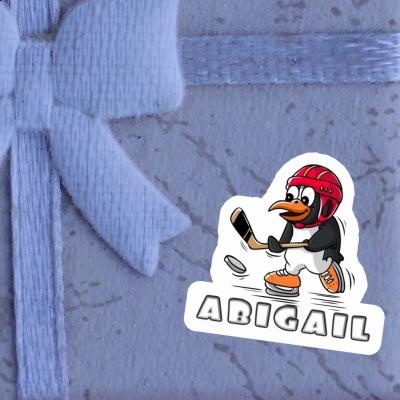 Autocollant Pingouin de hockey Abigail Laptop Image