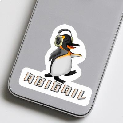 Abigail Sticker Music Penguin Notebook Image