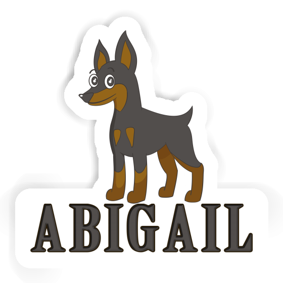 Abigail Autocollant Pinscher Notebook Image