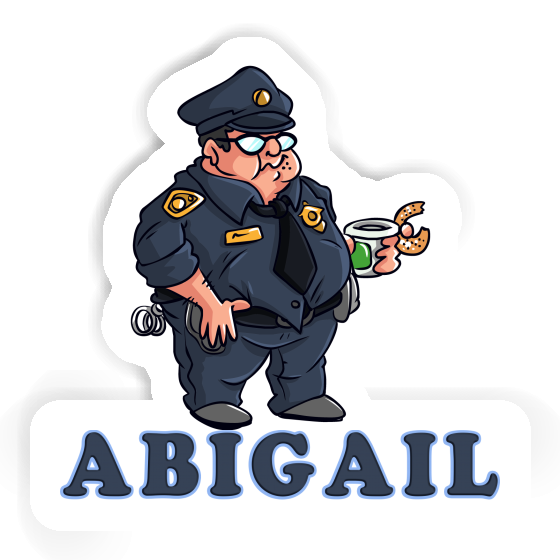 Sticker Abigail Police Officer Laptop Image