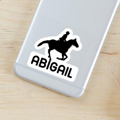 Sticker Horse Rider Abigail Laptop Image