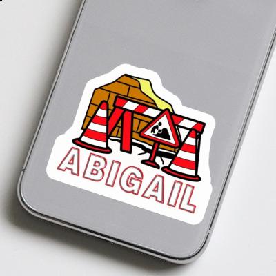 Abigail Sticker Road Construction Notebook Image