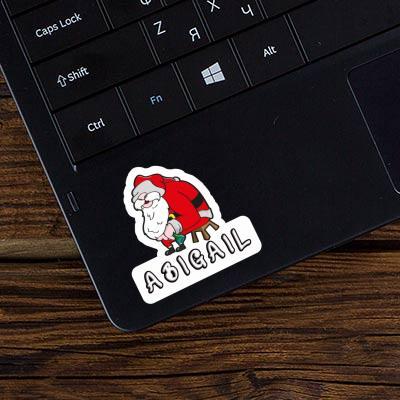 Abigail Sticker Santa Claus Laptop Image