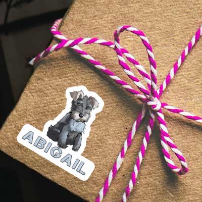 Schnauzer Autocollant Abigail Gift package Image