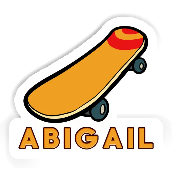 Skateboard Sticker Abigail Notebook Image