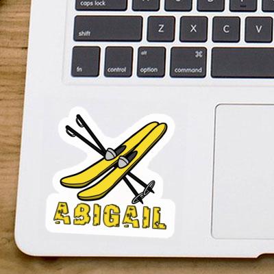 Ski Sticker Abigail Laptop Image