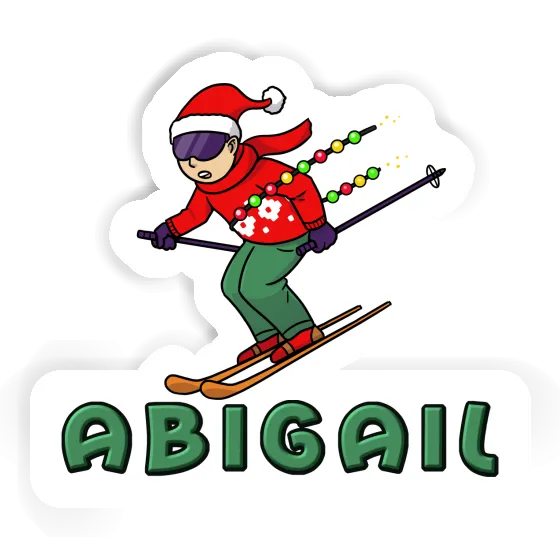 Abigail Sticker Skier Laptop Image