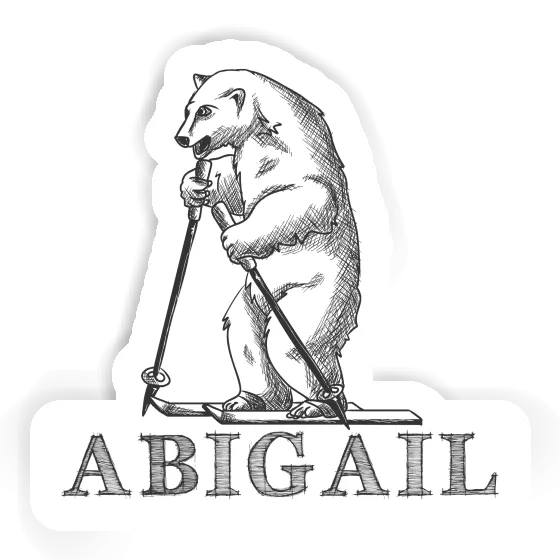 Sticker Abigail Skier Notebook Image