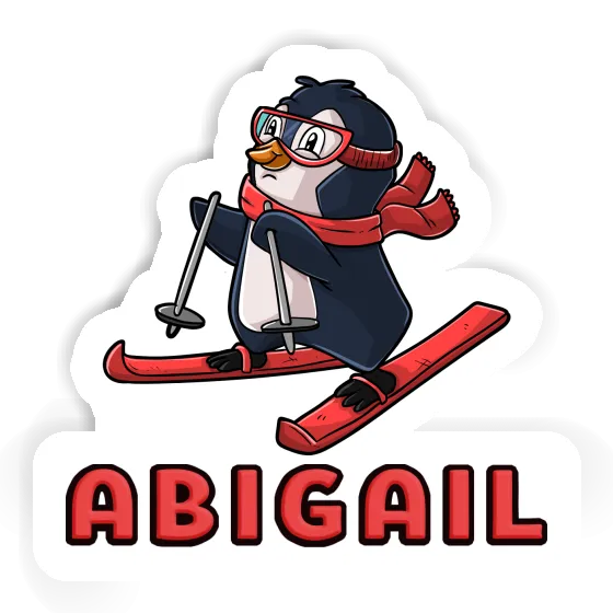 Abigail Sticker Skier Laptop Image