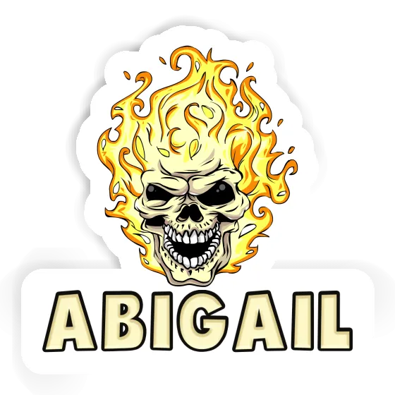 Abigail Sticker Skull Laptop Image