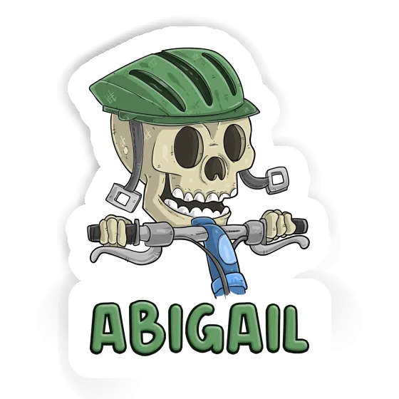 Sticker Mountainbiker Abigail Notebook Image