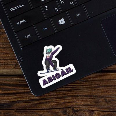 Snowboarder Sticker Abigail Notebook Image