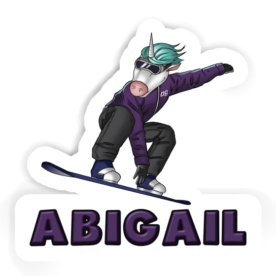 Snowboarder Sticker Abigail Image