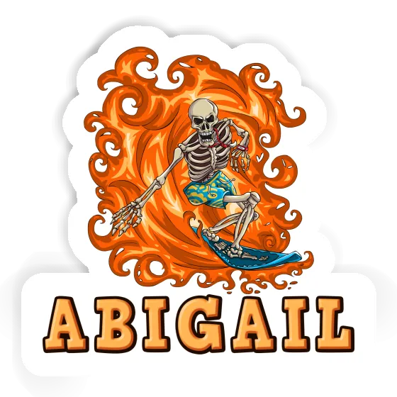 Surfer Sticker Abigail Notebook Image