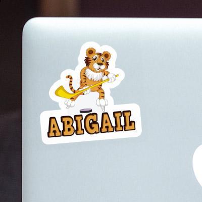 Abigail Sticker Hockey Player Laptop Image