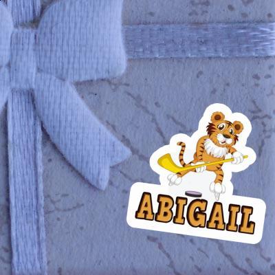 Abigail Sticker Hockey Player Notebook Image