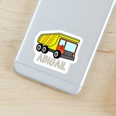 Dump Truck Sticker Abigail Notebook Image