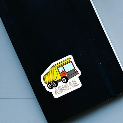 Dump Truck Sticker Abigail Laptop Image